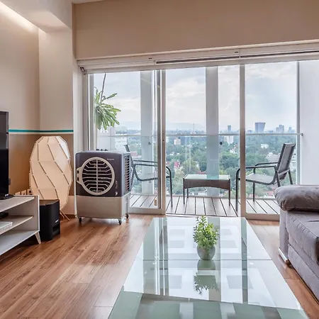 Top View Penthouse Private Rooftop, Wi-Fi 500Mbps, Air Conditioning, Grill, Pool And Gym Mexico City Exterior photo